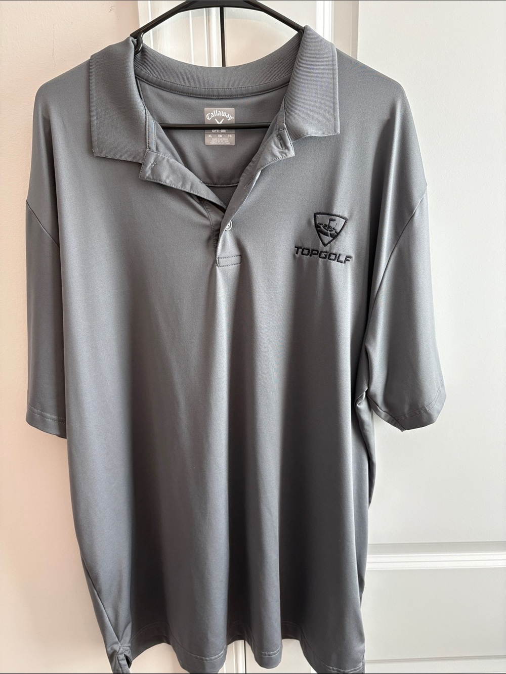Callaway Men's Gray Topgolf Performance Polo